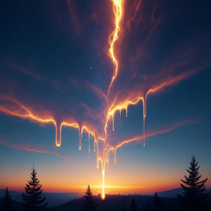 夏の夜空に溶けて