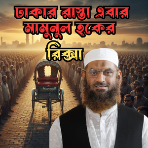 ঢাকার রাস্তা এবার মামুনুল হকের রিক্সা