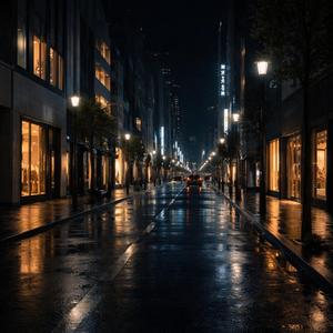 Quiet Night in Chuo Street