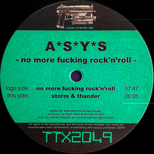 No More ****ing Rock'n'Roll