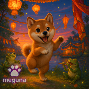 নদীর ধারে ব্যাঙদের সাথে লাফের উৎসব