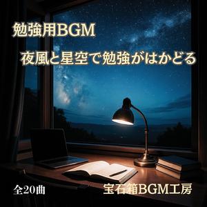 勉強がはかどる星降る窓とページの音