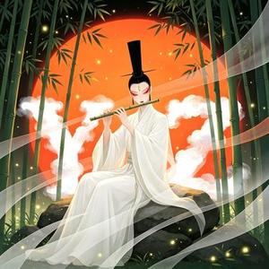 雨打残荷