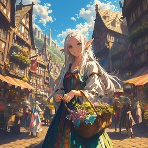 とある春先の街並みで