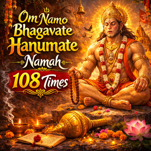 Om Namo Bhagavate Hanumate Namah 108 Times