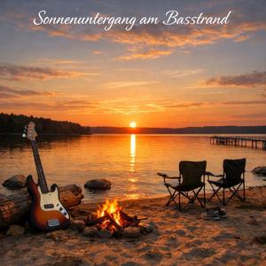 Sonnenuntergang am Bassstrand