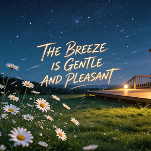 The breeze is gentle and pleasant