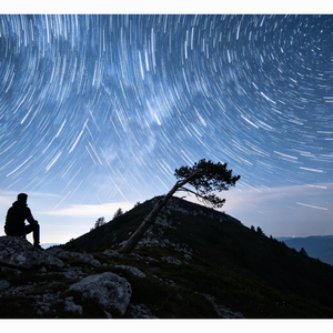 山顶看星星