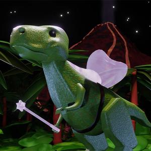 Młoda Zosia- Tyranozaur jest wróżką