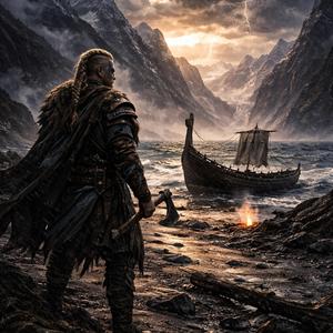 Storm above the Fjord