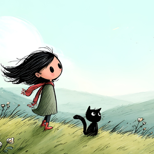 丘の上で、爽やかな口笛を