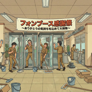 フォンブース感謝祭～ありがとうの気持ちを込めて大掃除～