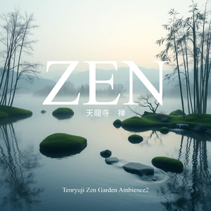 天龍寺 禅庭園の静寂2