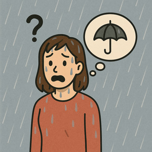 우산이 어딨더라