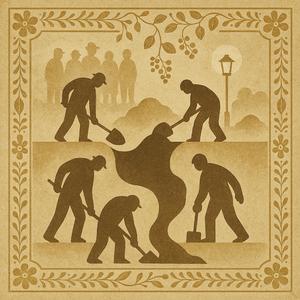 Cikáni sborově kopají výkop