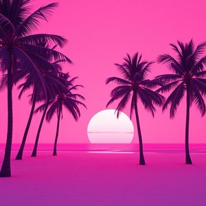 Pixelated Palm Trees