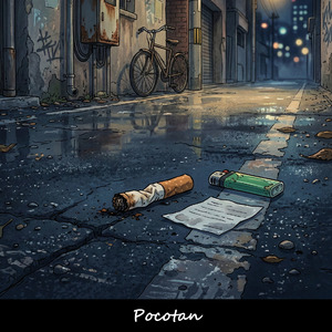 誰かの吸殻と冷たいアスファルト