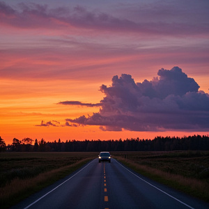 Sunset Drive ー車の窓から流れる景色 Chill Trap