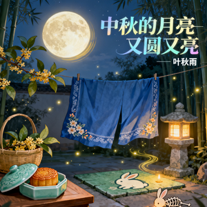 中秋的月亮又圆又亮