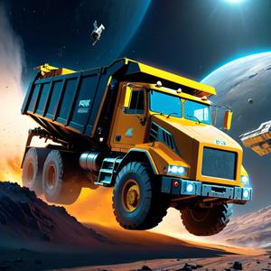 덤프트럭 풀악셀 우주를 달리다