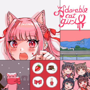 Adorable cat girl♡