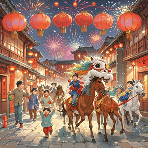 万马奔腾迎新春