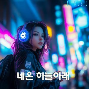 네온 하늘아래