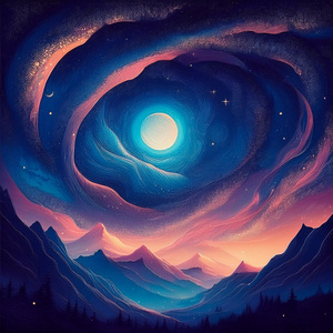 El Crepúsculo Se Extiende Sobre El Horizonte