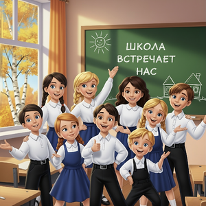 Школа встречает нас