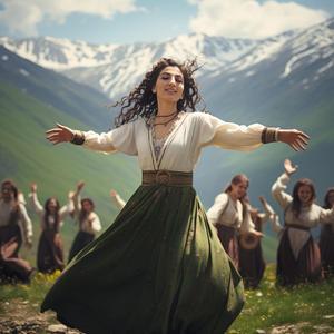 Georgian Folk Song (Caucasus Kavkaz Traditional Dance Music)