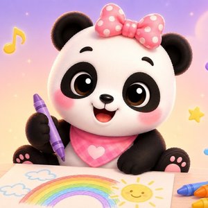 Drawing Song | Panda-Chan Music | Creative Art Song for Kids