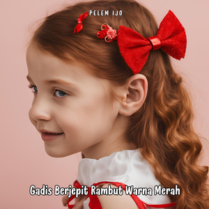 Gadis Berjepit Rambut Warna Merah