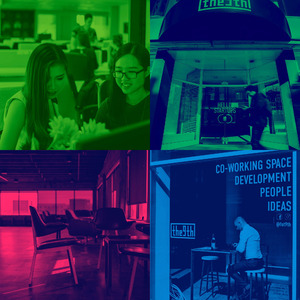 柔和的办公室工作时刻