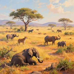Afrika Animals Ritual