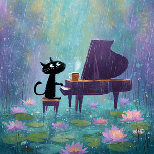 カフェ気分 -読書に没頭-