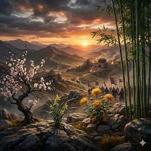 사군자여, 천하의 기개(氣慨)여!