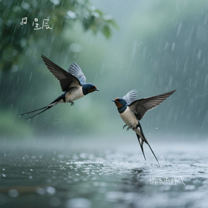 微雨燕双飞