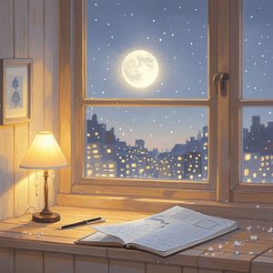 窗台上的月光_陌上花开