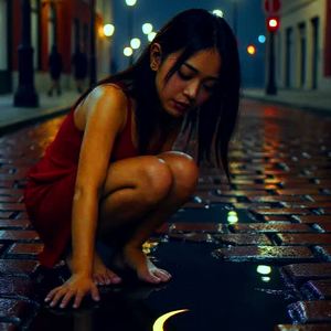 🌙Does the moon reflect in a puddle? by TOOone