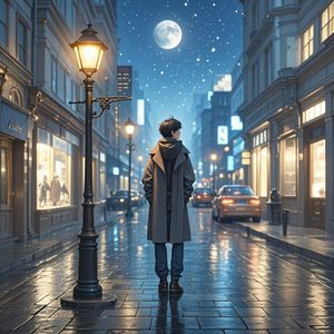 星星伴着月亮