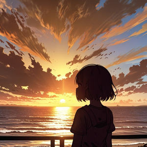 たそがれの海