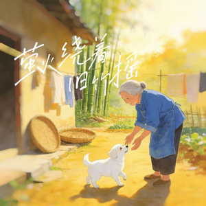 萤火绕着旧竹摇