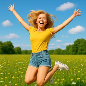 Baile en las flores.