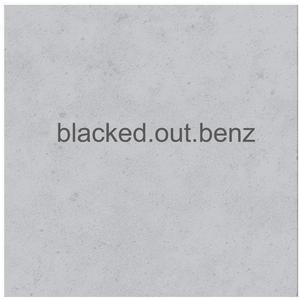 Blacked out Benz