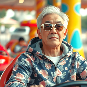 都会的でオシャレなヒップホップ「パーカーおじさんファッションショー6」