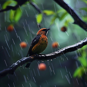 Serene Bird and Rain Sounds for Relaxation