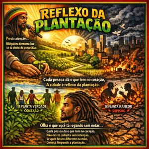 Reflexo da plantação