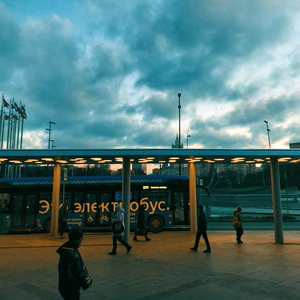 На электробусе