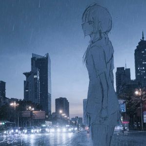 雨が時間を止めるために