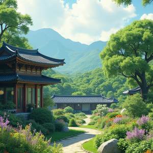 한국 전통 정원에서 즐기는 피아노 힐링 음악